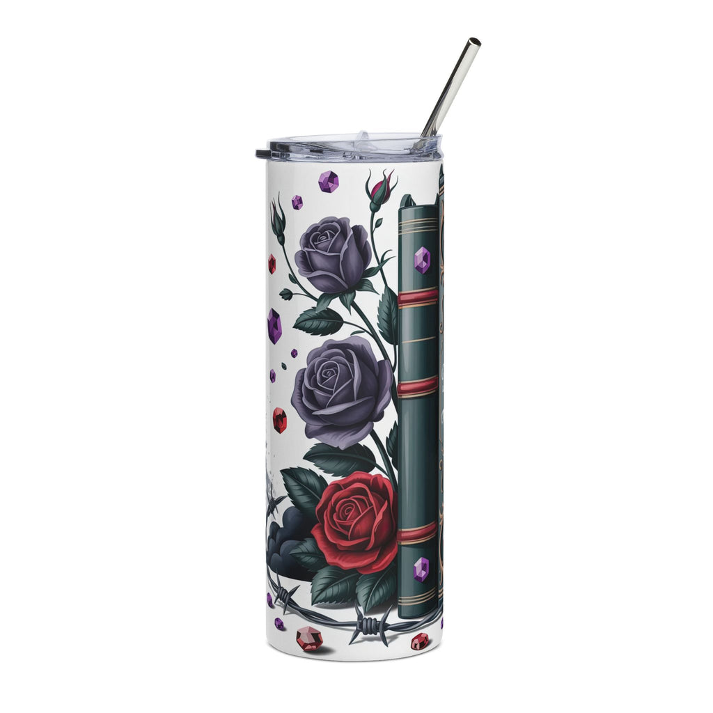 'I Prefer the Villain' Gothic Rose Insulated Cup — 20oz Stainless Tumbler
