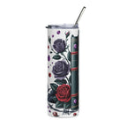 'I Prefer the Villain' Gothic Rose Insulated Cup — 20oz Stainless Tumbler
