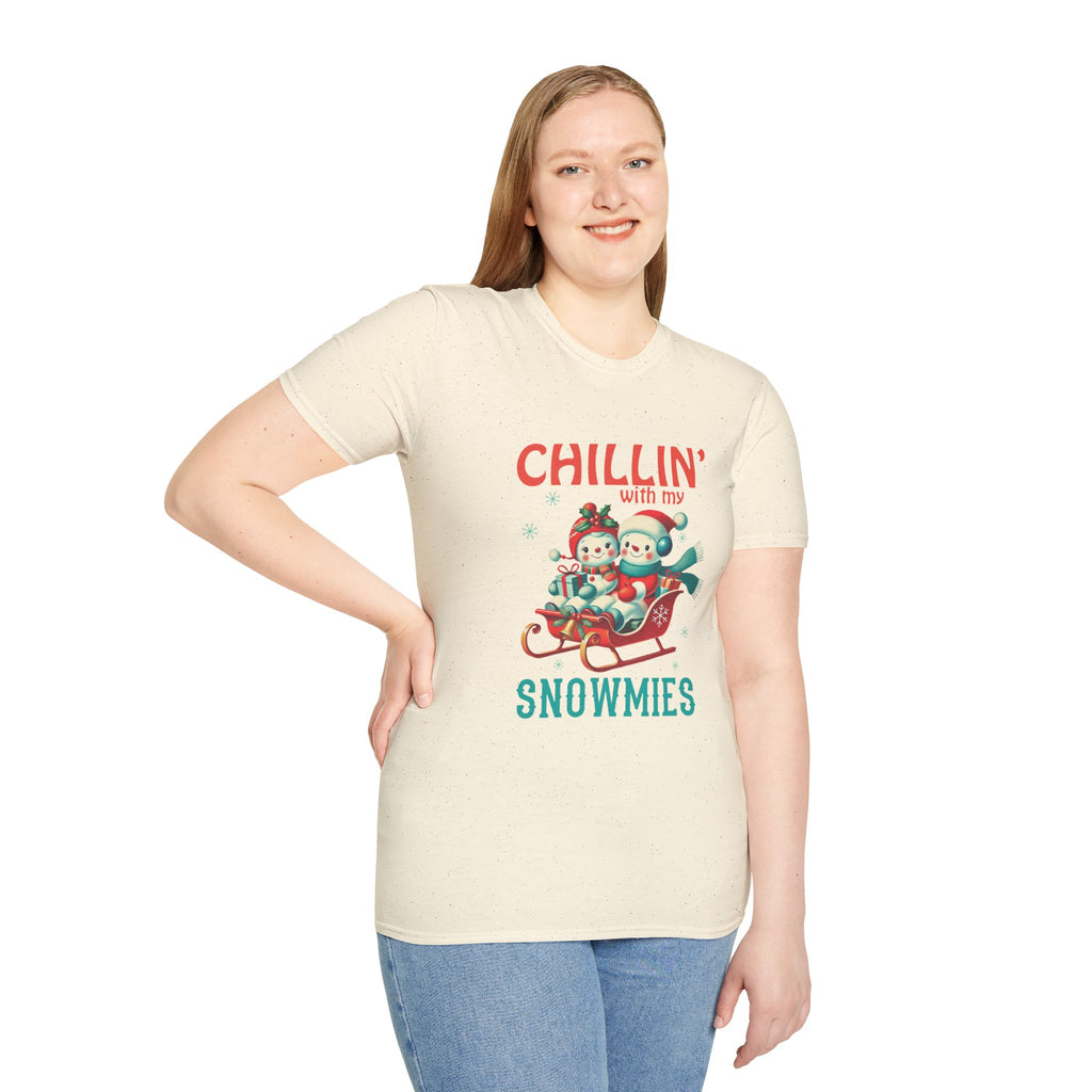 Chillin' With My Snowmies Christmas Tee