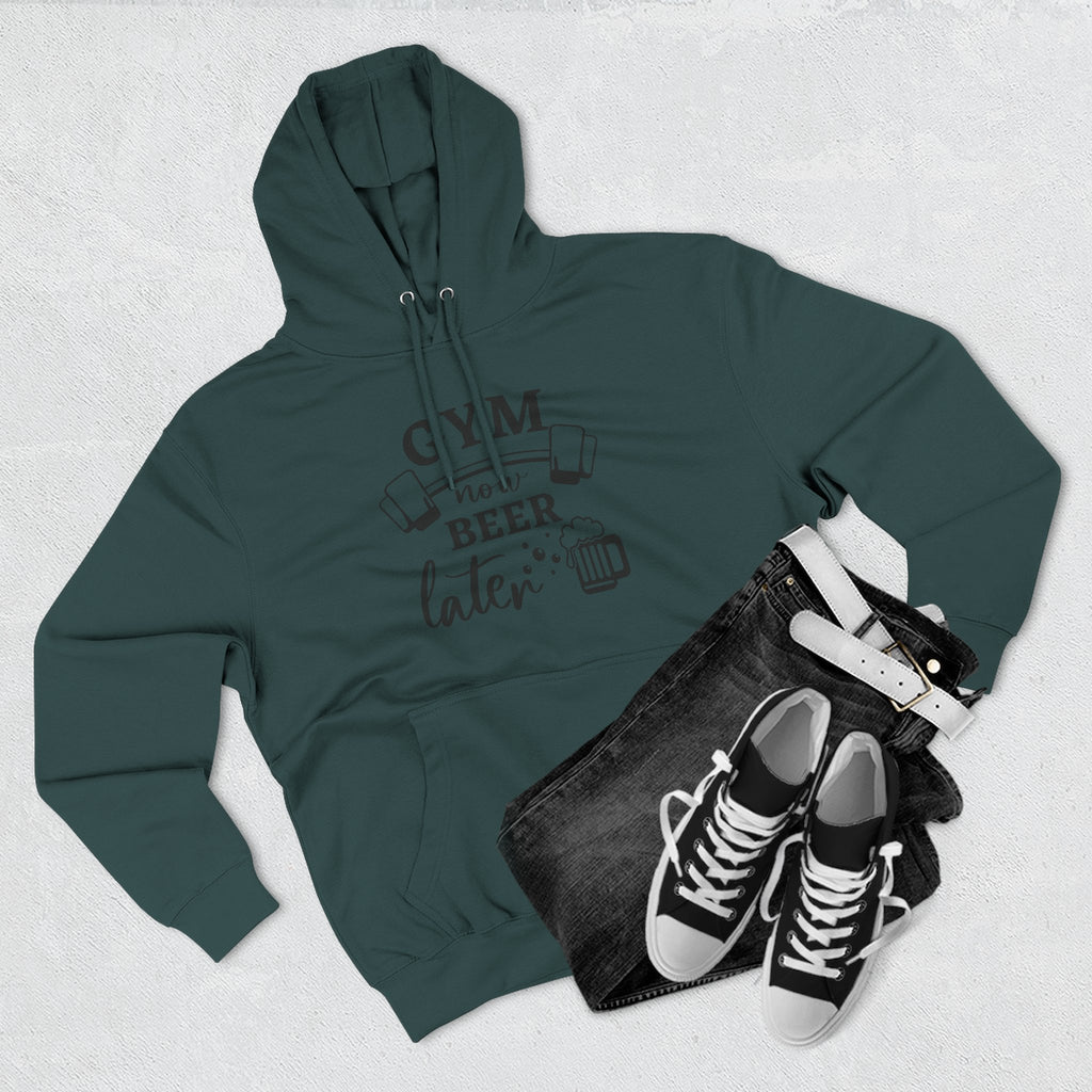 "Gym Now, Beer Later" Fitness Hoodie