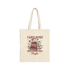 "I Like Books More Than I Like People" Book Lover Canvas Tote