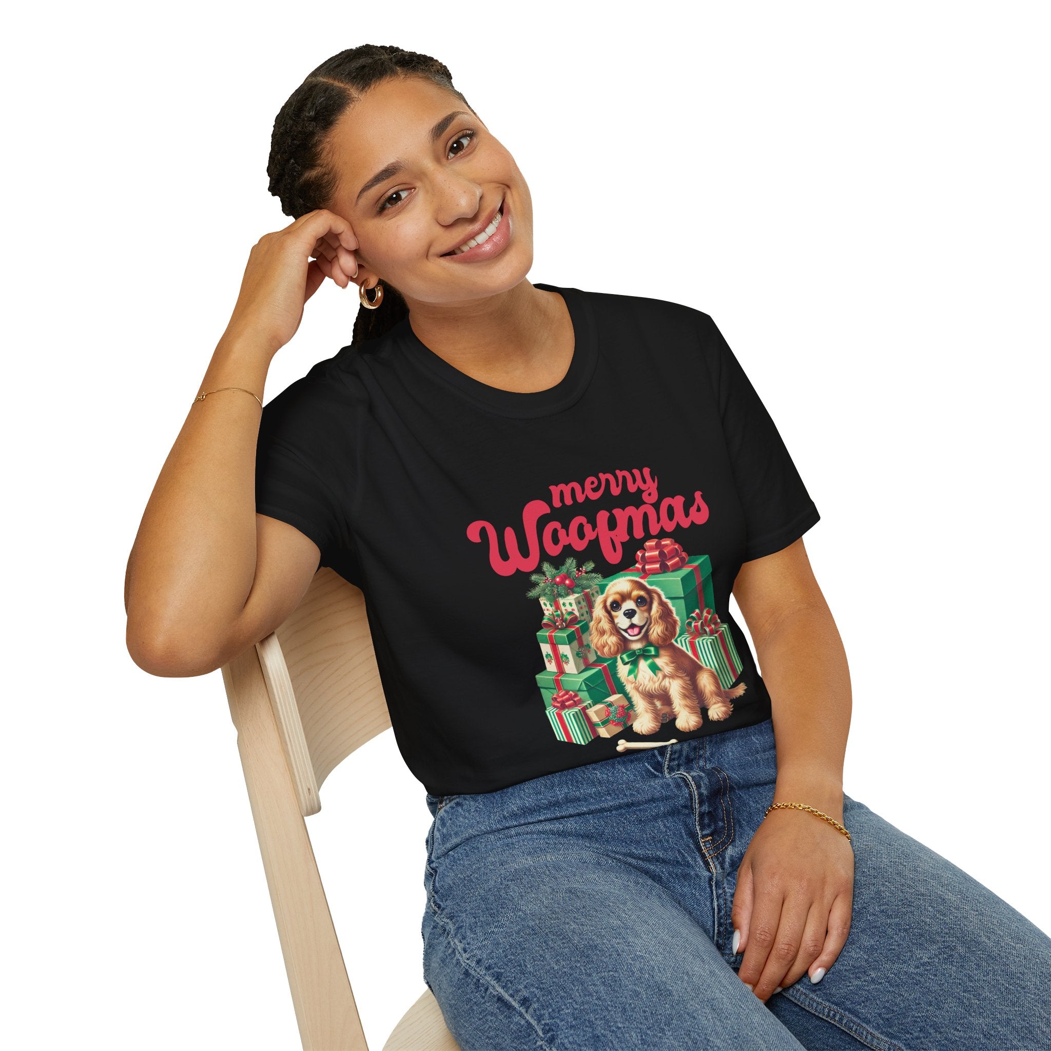 Merry Woofmas Dog Christmas Tee