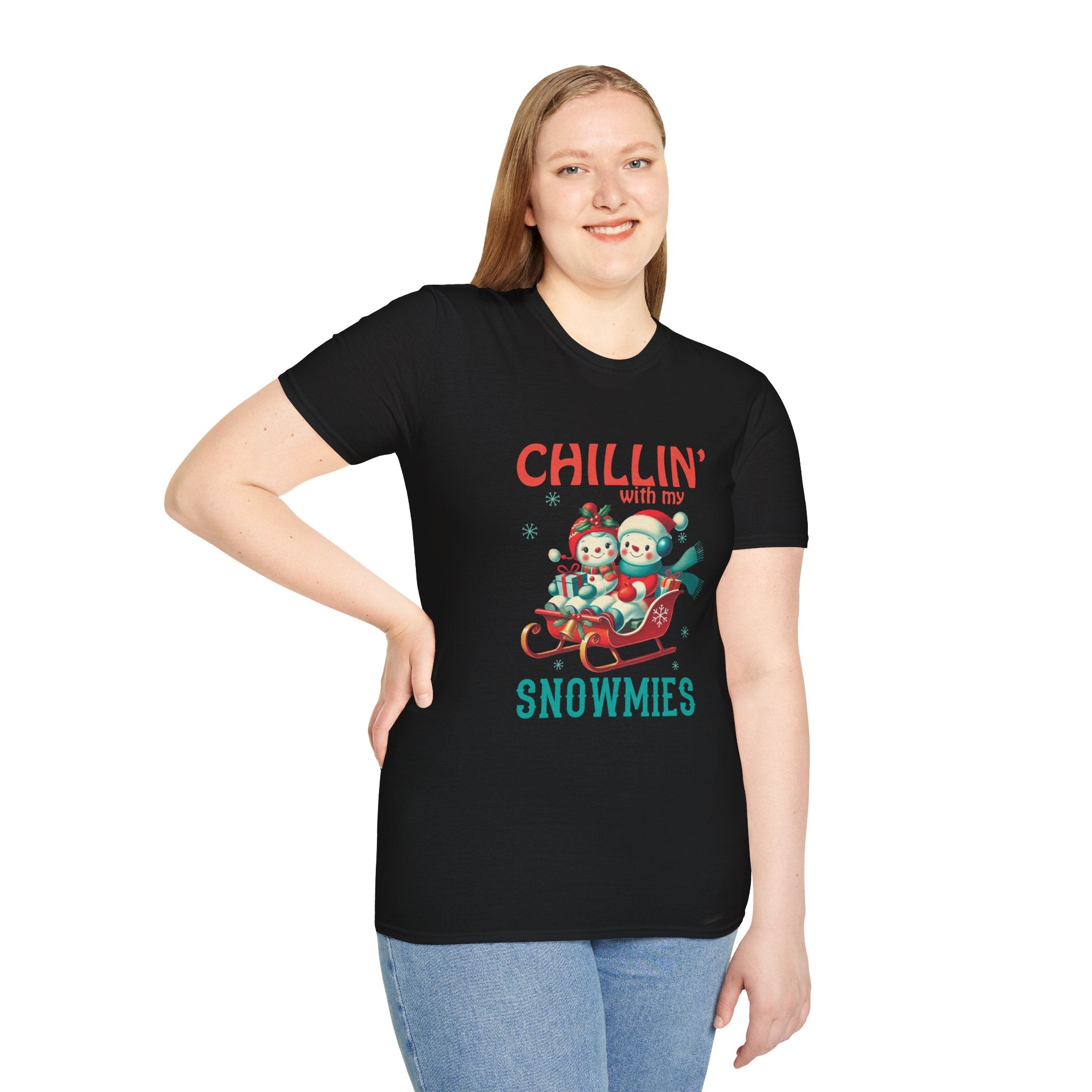 Chillin' With My Snowmies Christmas Tee