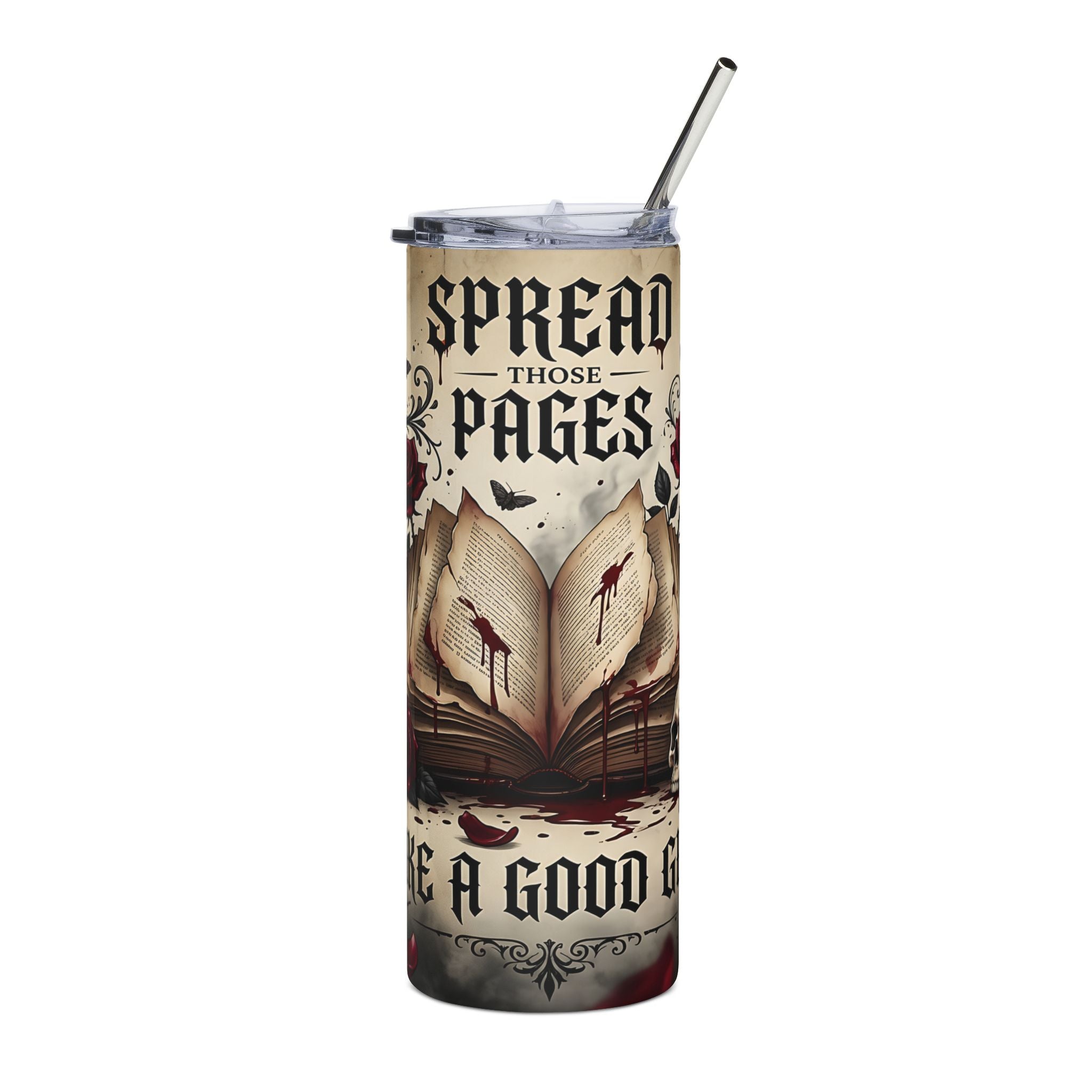 "Spread Those Pages Like a Good Girl" — 20oz Stainless Steel Tumbler