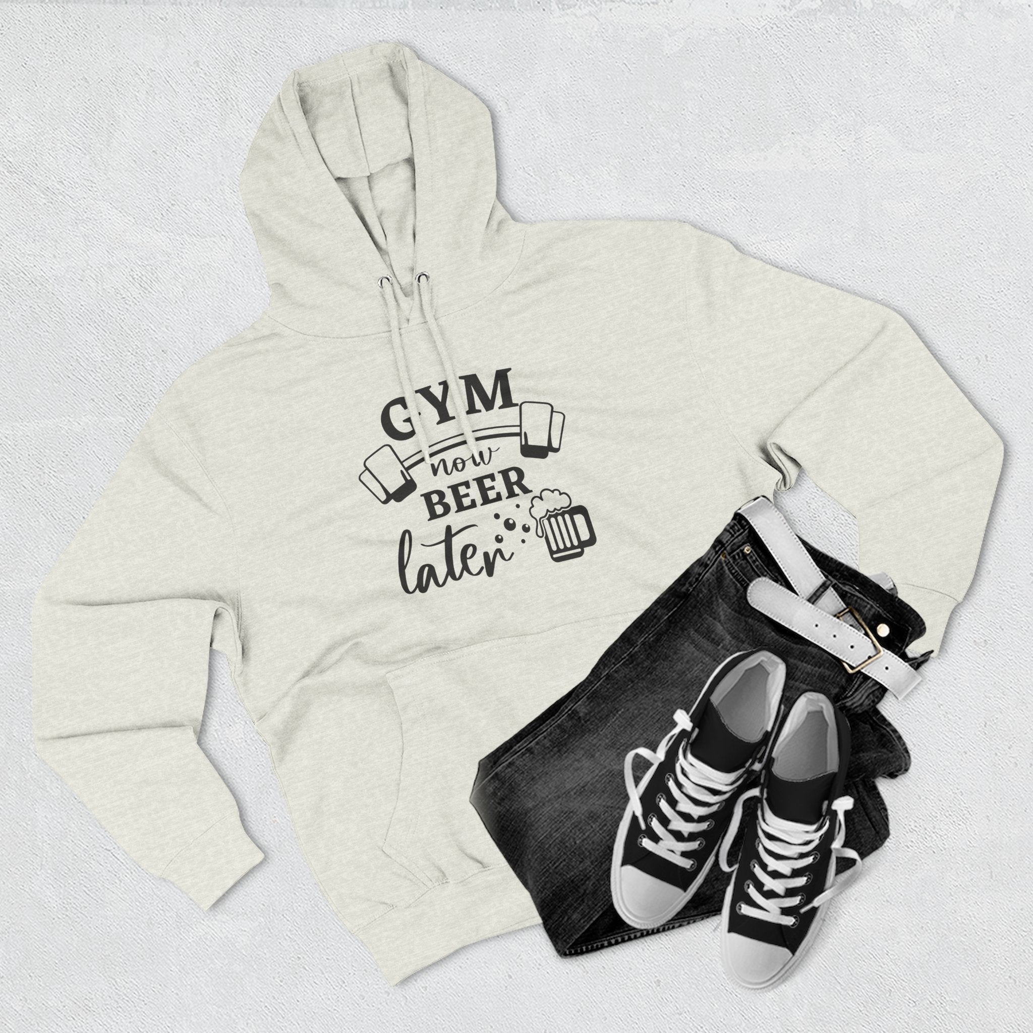 "Gym Now, Beer Later" Fitness Hoodie