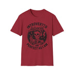 Introverted Antisocial T-Shirt — "Perfect As I Am" Skull Graphic Tee