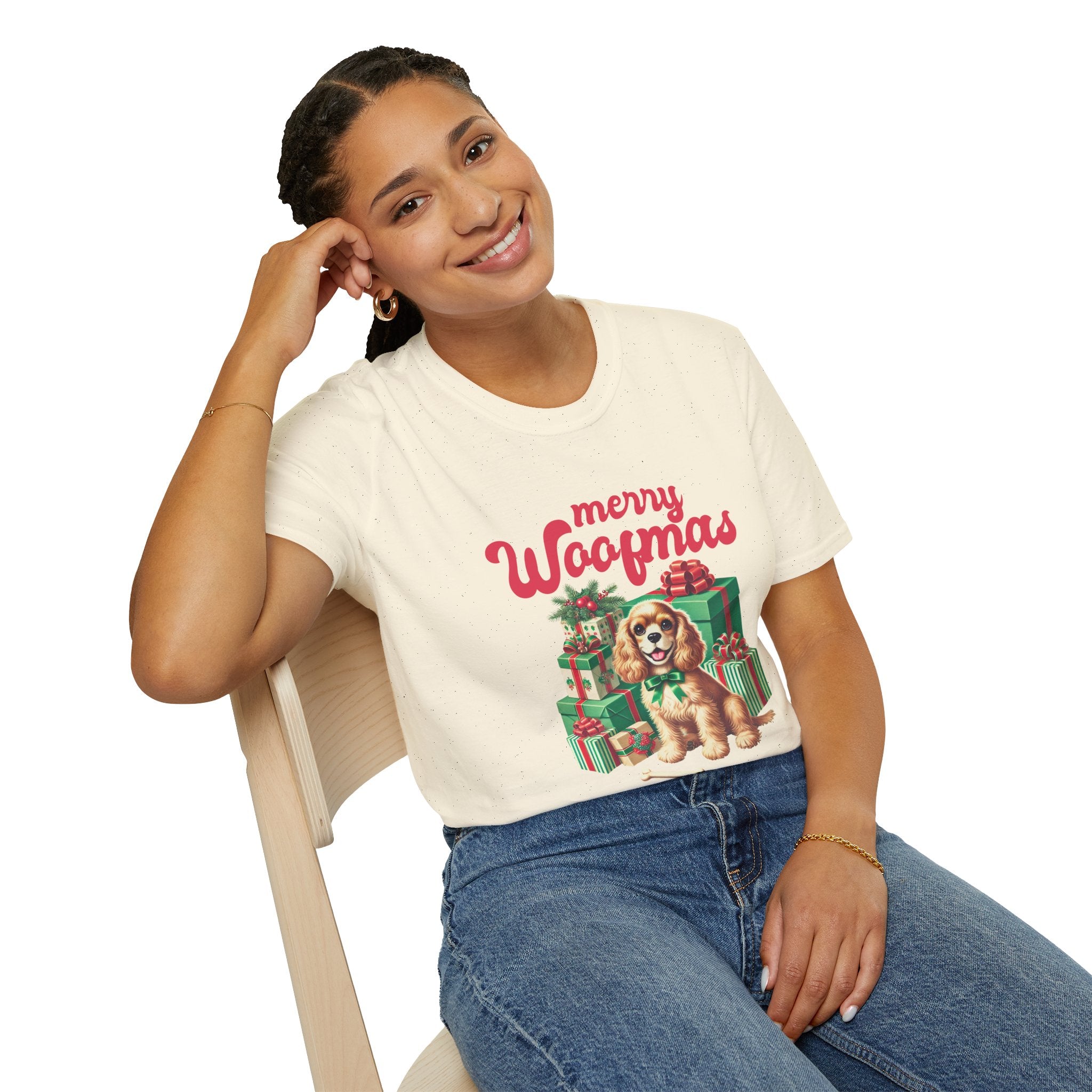 Merry Woofmas Dog Christmas Tee