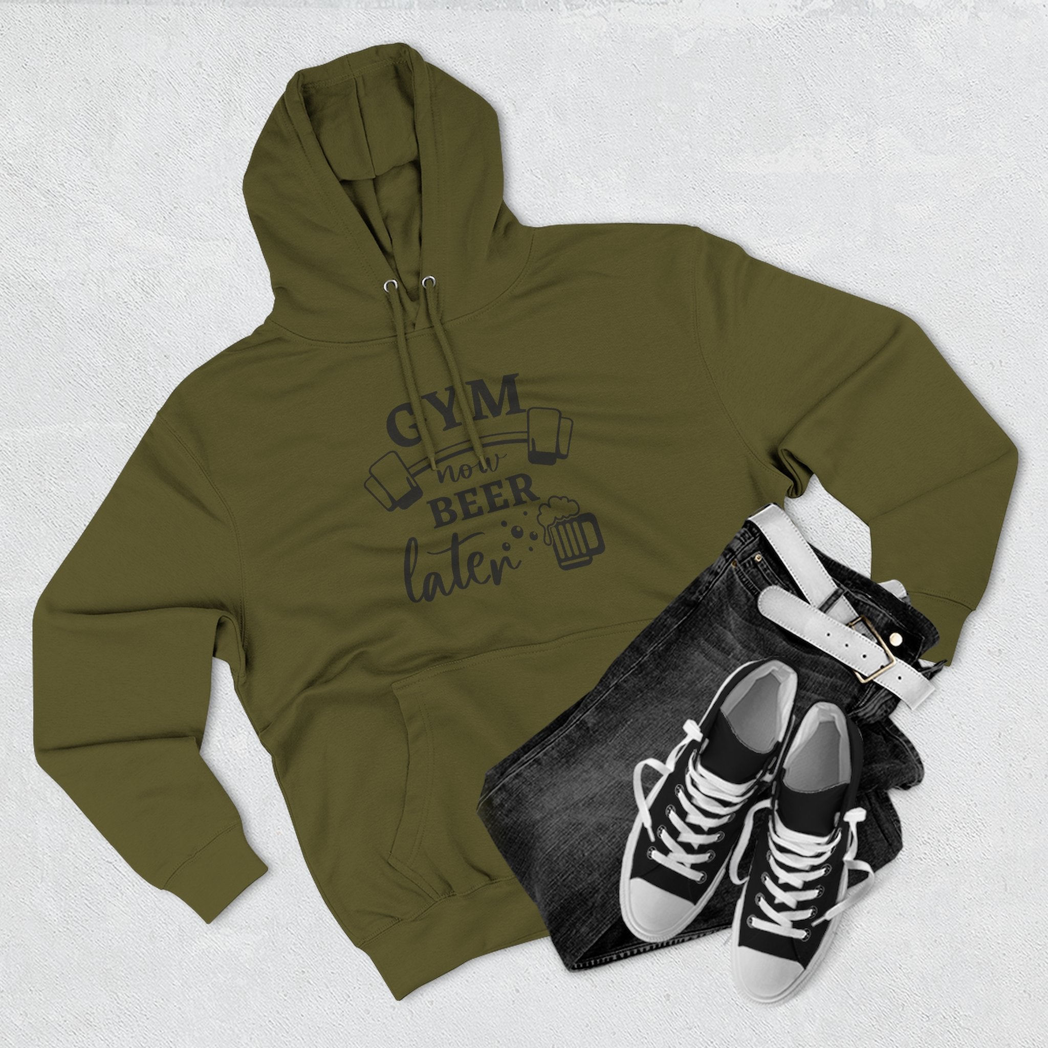 "Gym Now, Beer Later" Fitness Hoodie