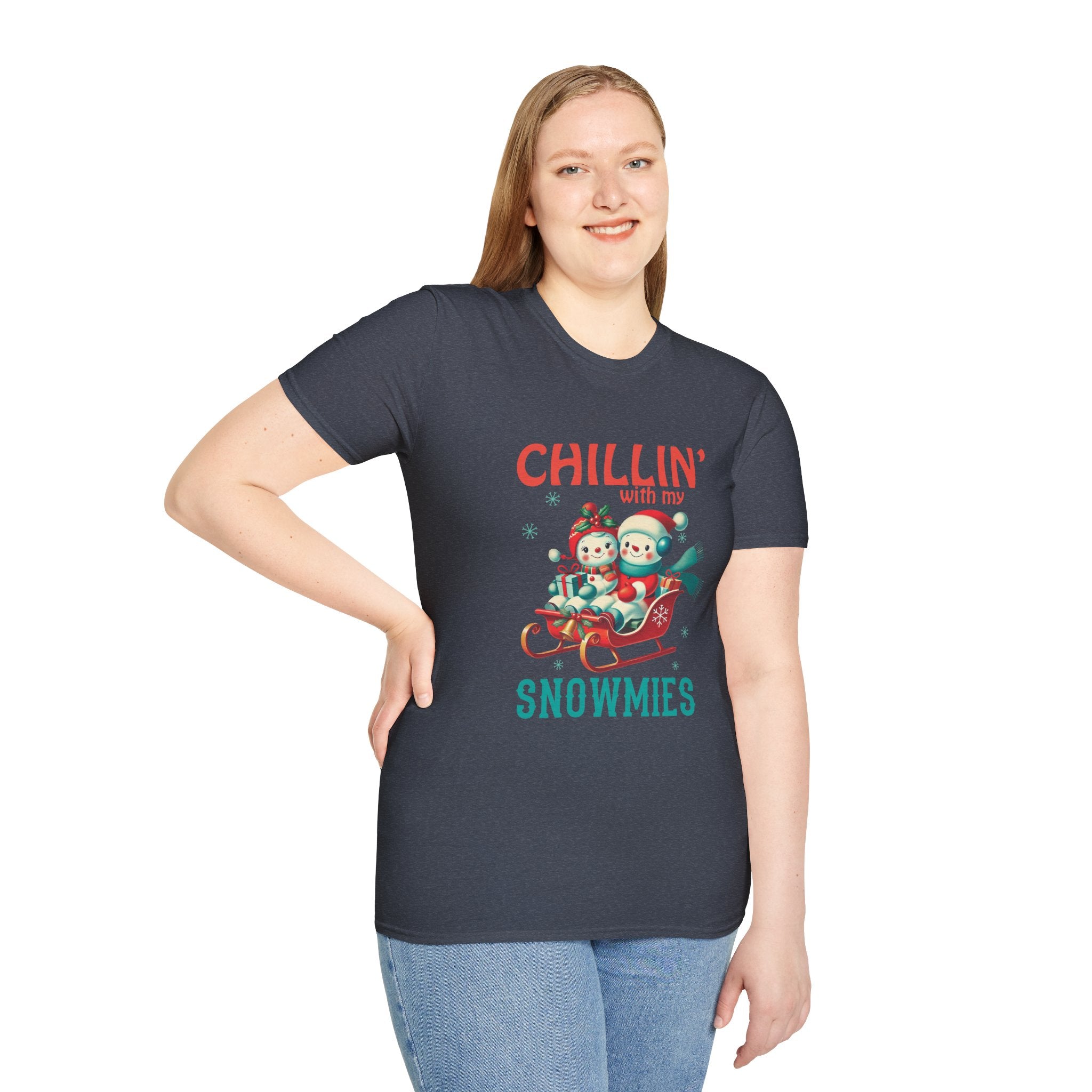 Chillin' With My Snowmies Christmas Tee