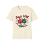 "Balls Deep in Christmas Spirit" Funny Holiday Tee