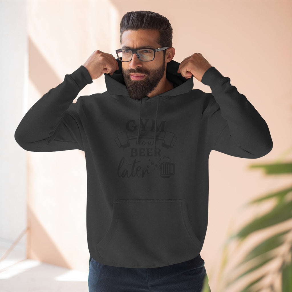 "Gym Now, Beer Later" Fitness Hoodie