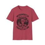 Introverted Antisocial T-Shirt — "Perfect As I Am" Skull Graphic Tee