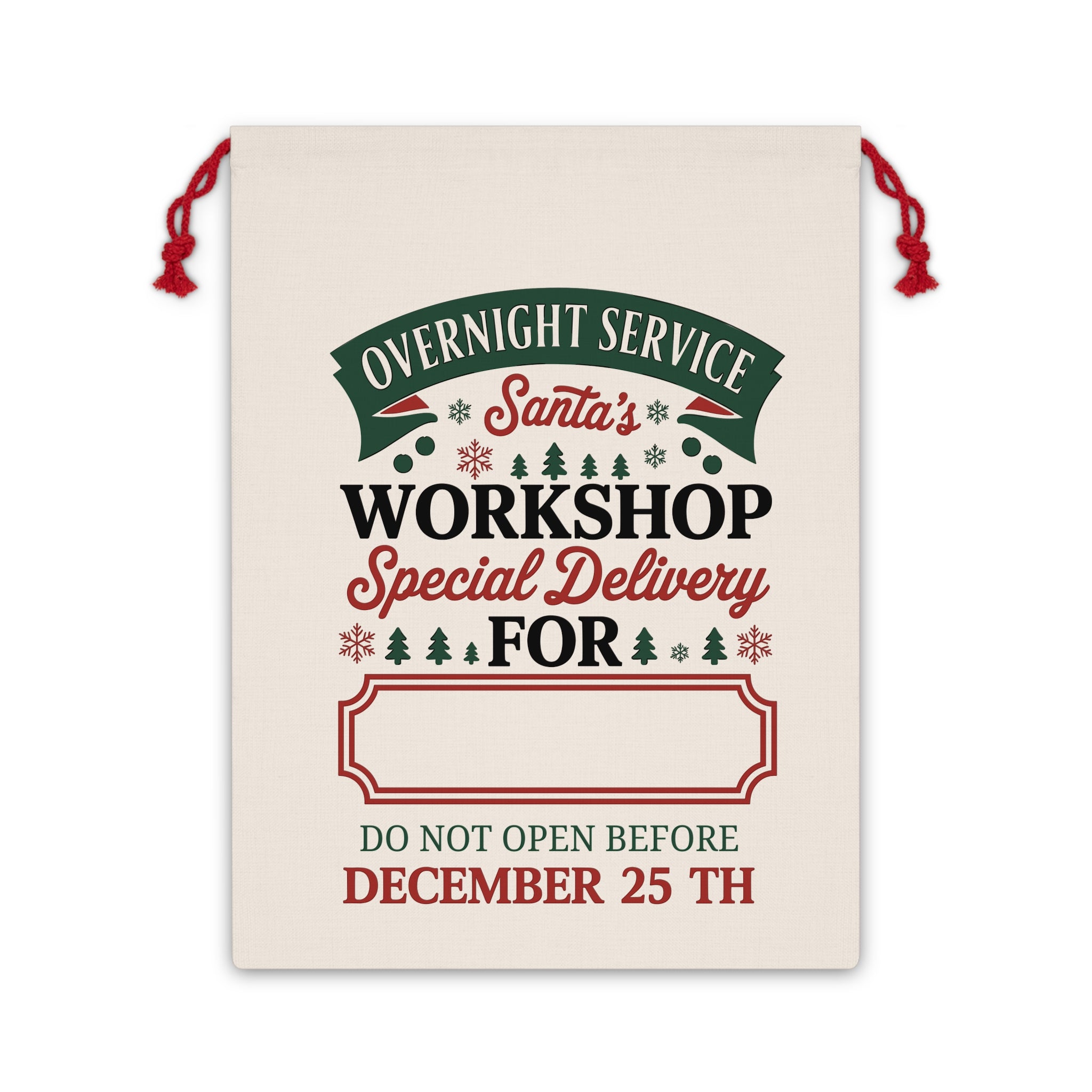 Santa’s Workshop Christmas Gift Bag