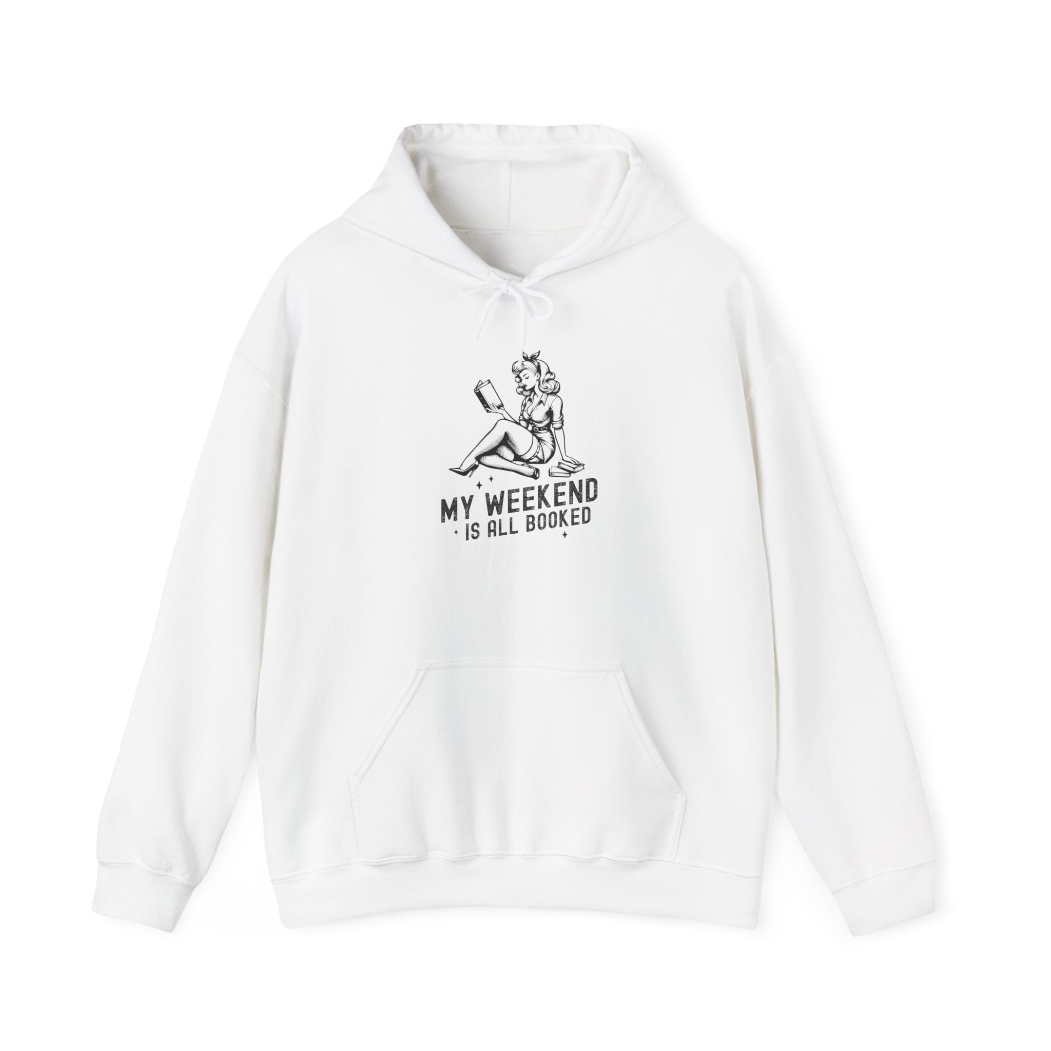 "My Weekend Is All Booked" Bookworm Reading Hoodie