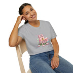 “Caution: Slippery When Reading” Cute Booklover Tee