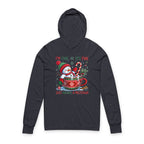 Festive Snowman Meltdown Long Sleeve Tee with Hood