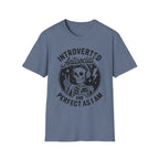Introverted Antisocial T-Shirt — "Perfect As I Am" Skull Graphic Tee
