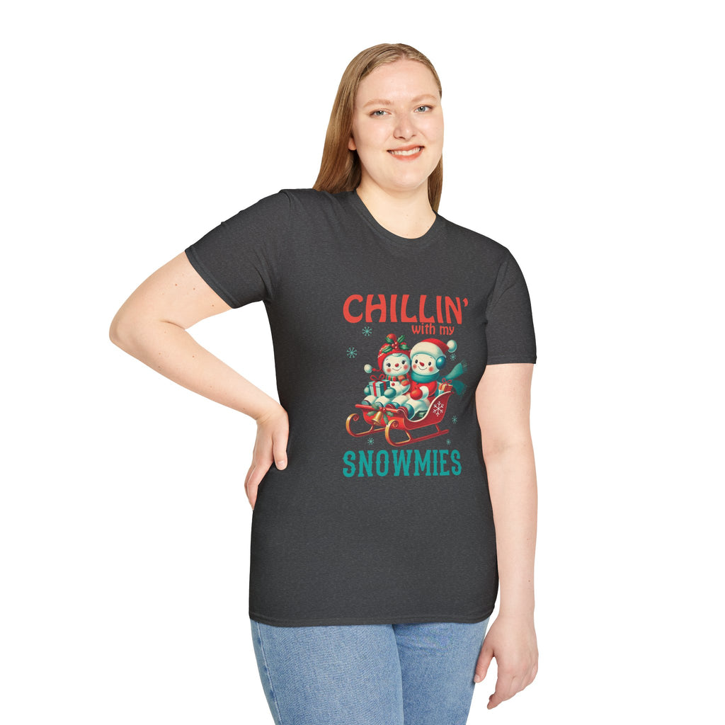 Chillin' With My Snowmies Christmas Tee