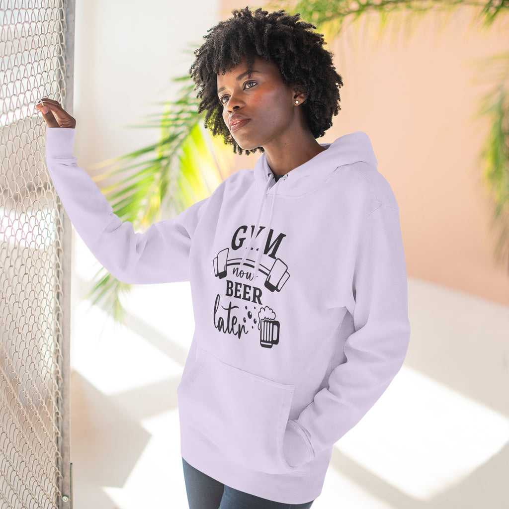 "Gym Now, Beer Later" Fitness Hoodie