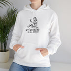 "My Weekend Is All Booked" Bookworm Reading Hoodie
