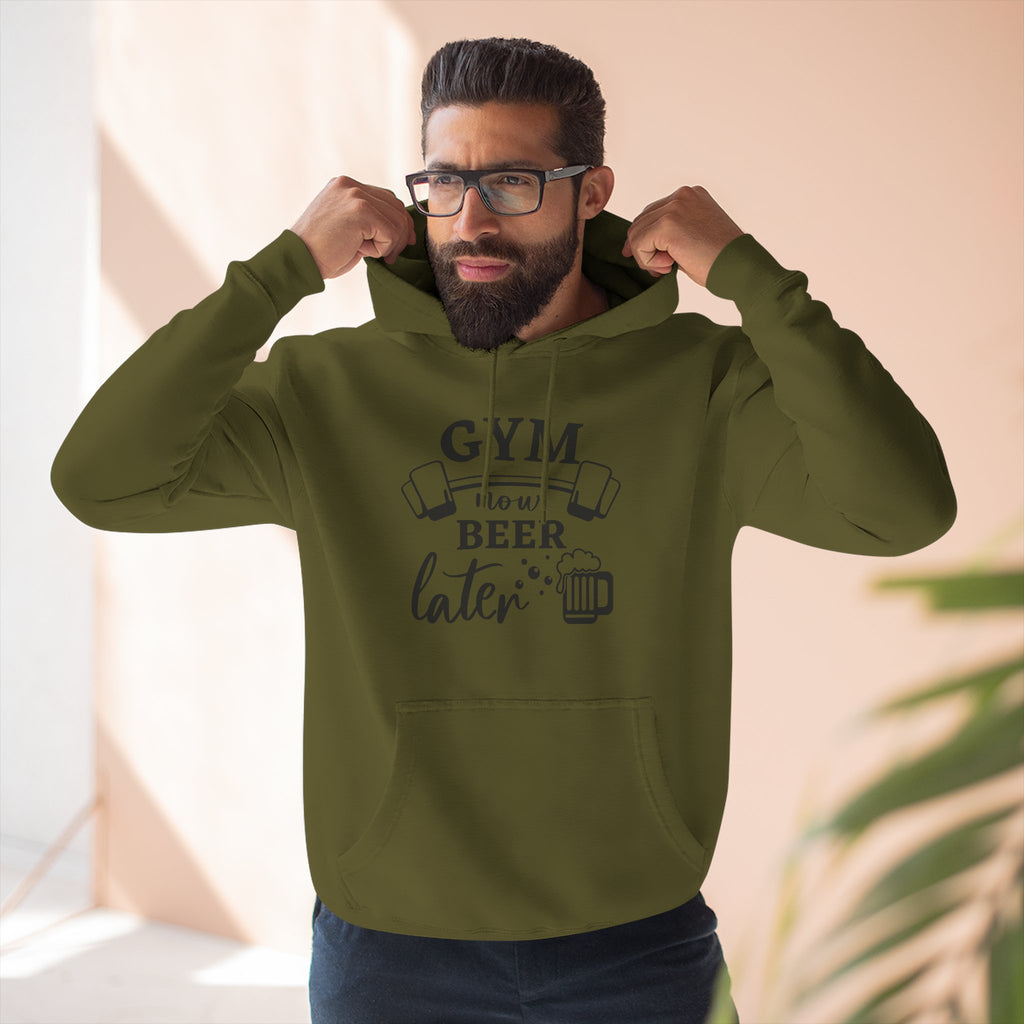 "Gym Now, Beer Later" Fitness Hoodie