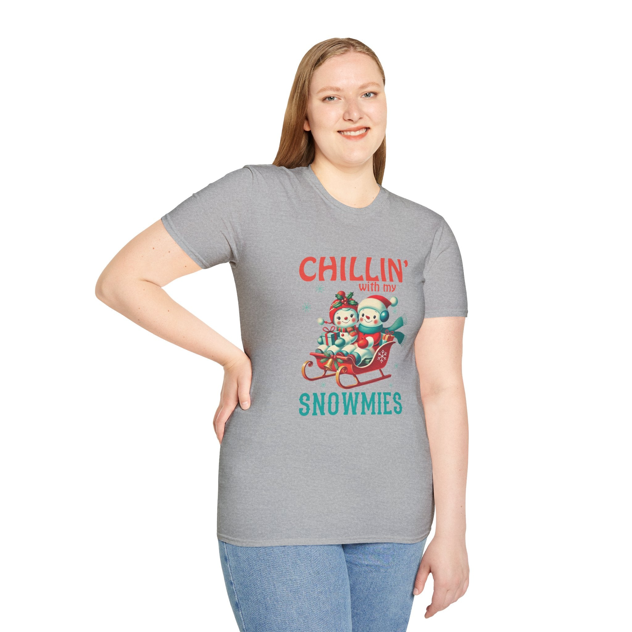 Chillin' With My Snowmies Christmas Tee