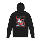 Festive Snowman Meltdown Long Sleeve Tee with Hood