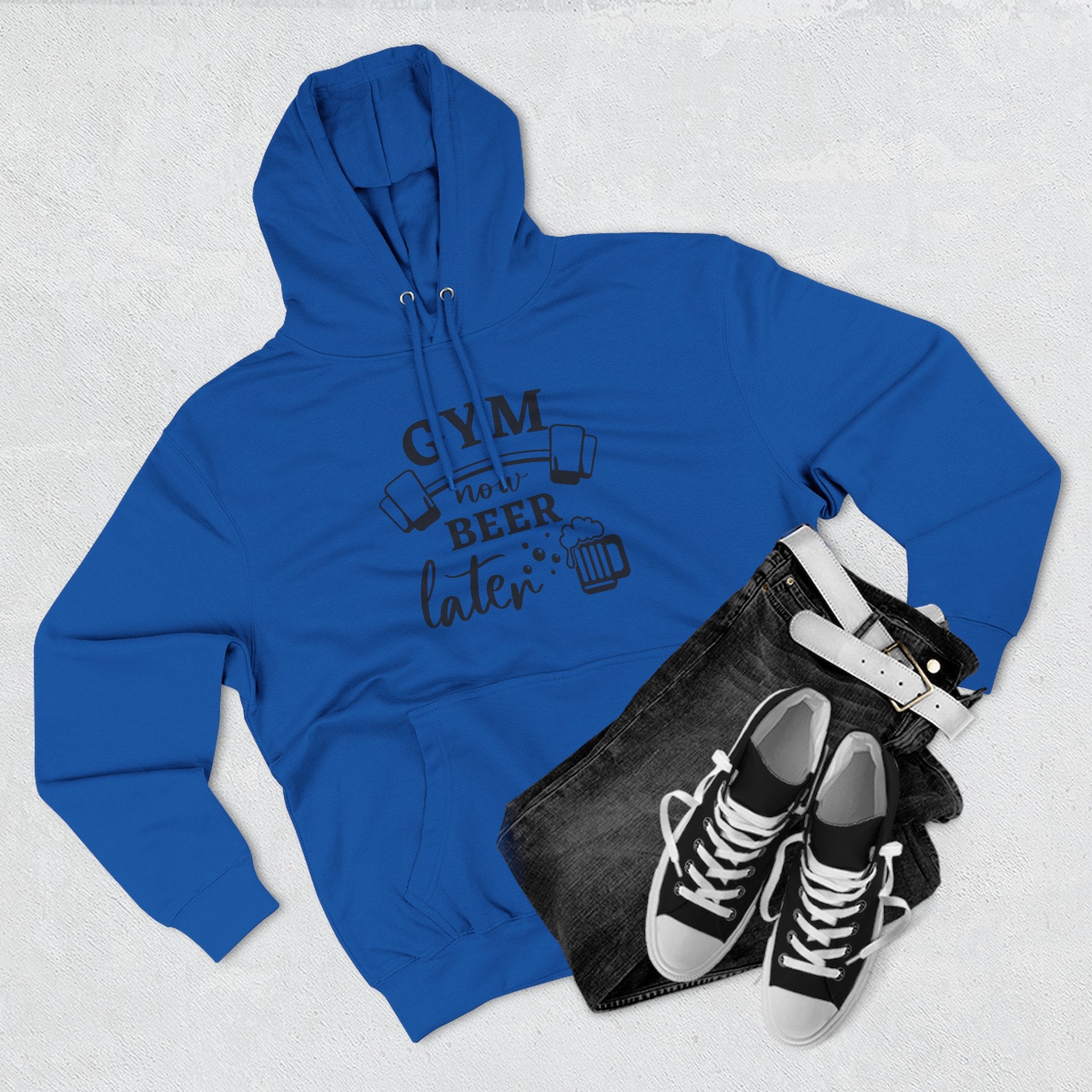 "Gym Now, Beer Later" Fitness Hoodie