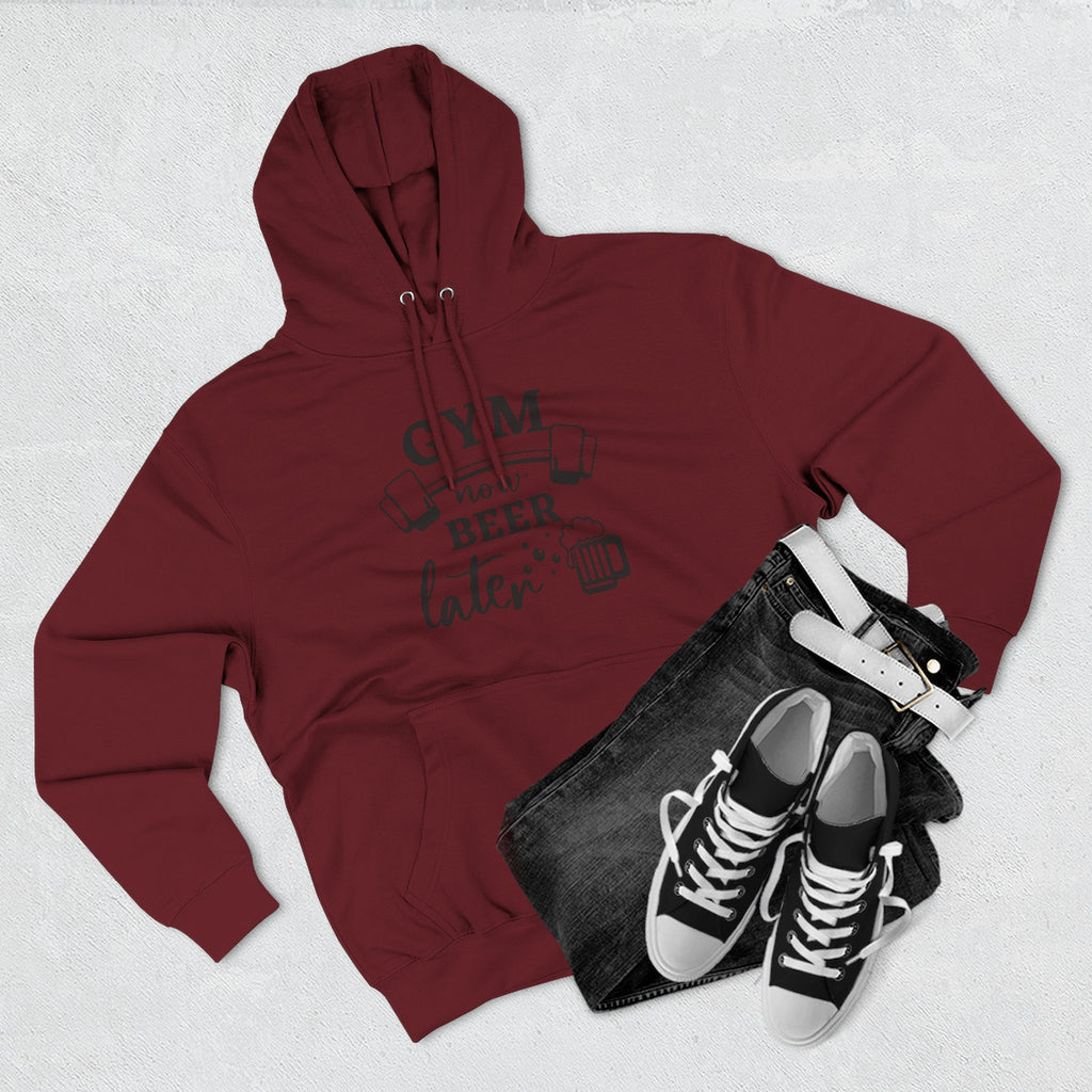 "Gym Now, Beer Later" Fitness Hoodie