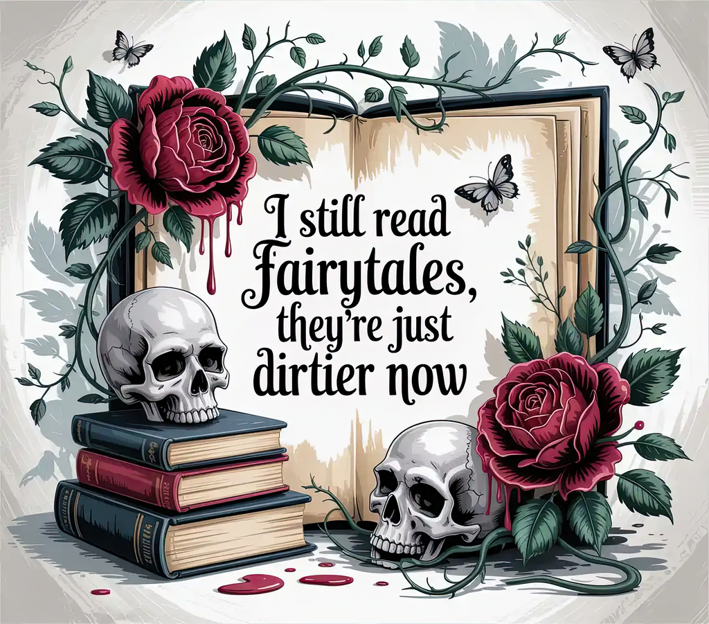 “I Still Read Fairytales, They’re Just Dirtier Now” — 20oz Stainless Tumbler