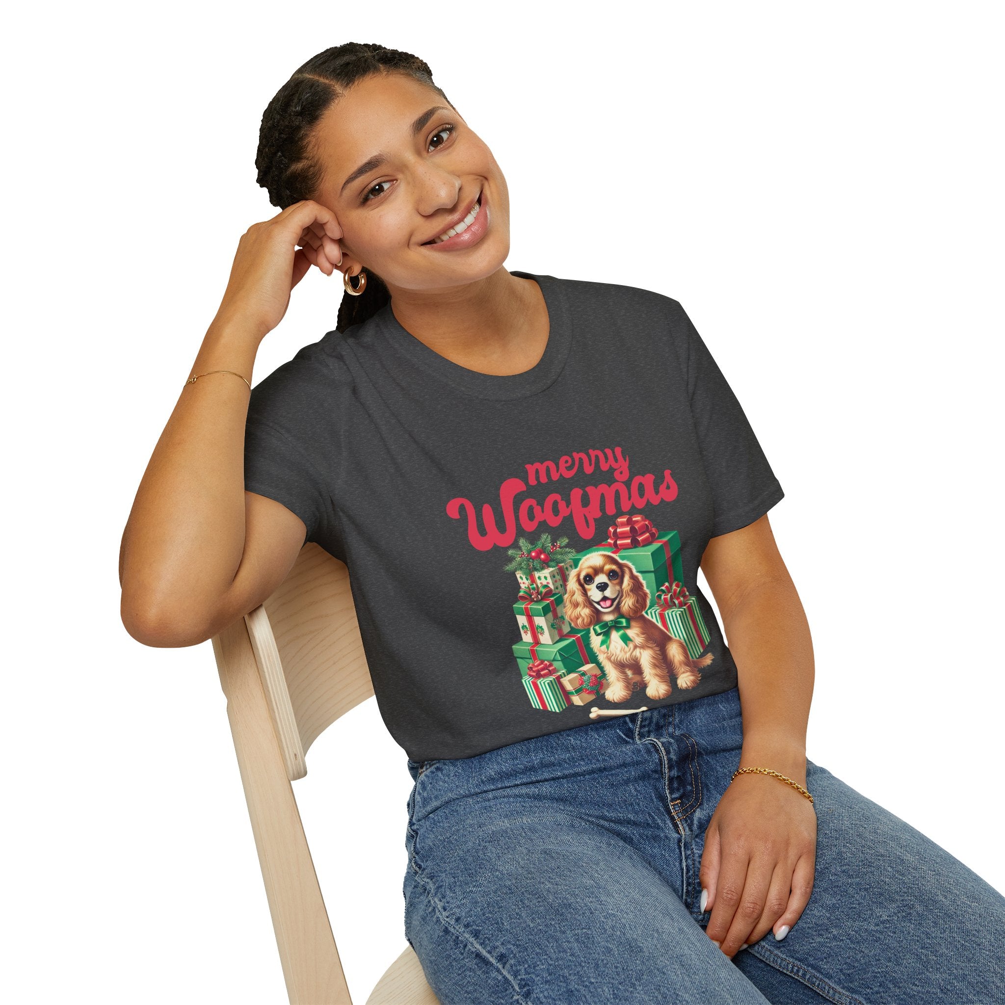 Merry Woofmas Dog Christmas Tee