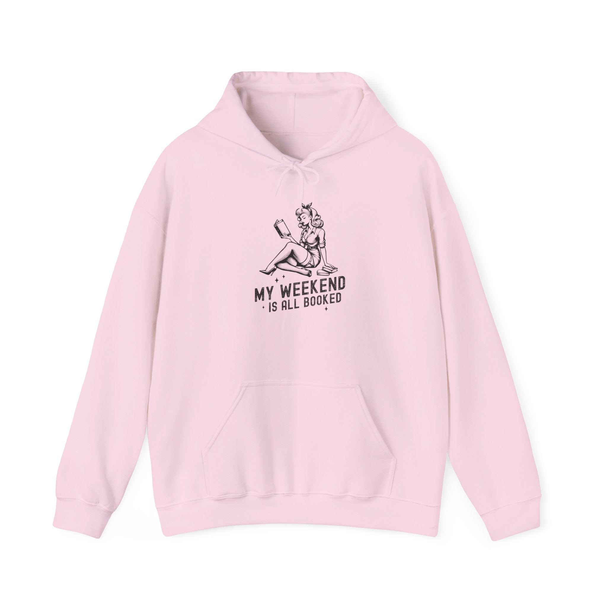 "My Weekend Is All Booked" Bookworm Reading Hoodie
