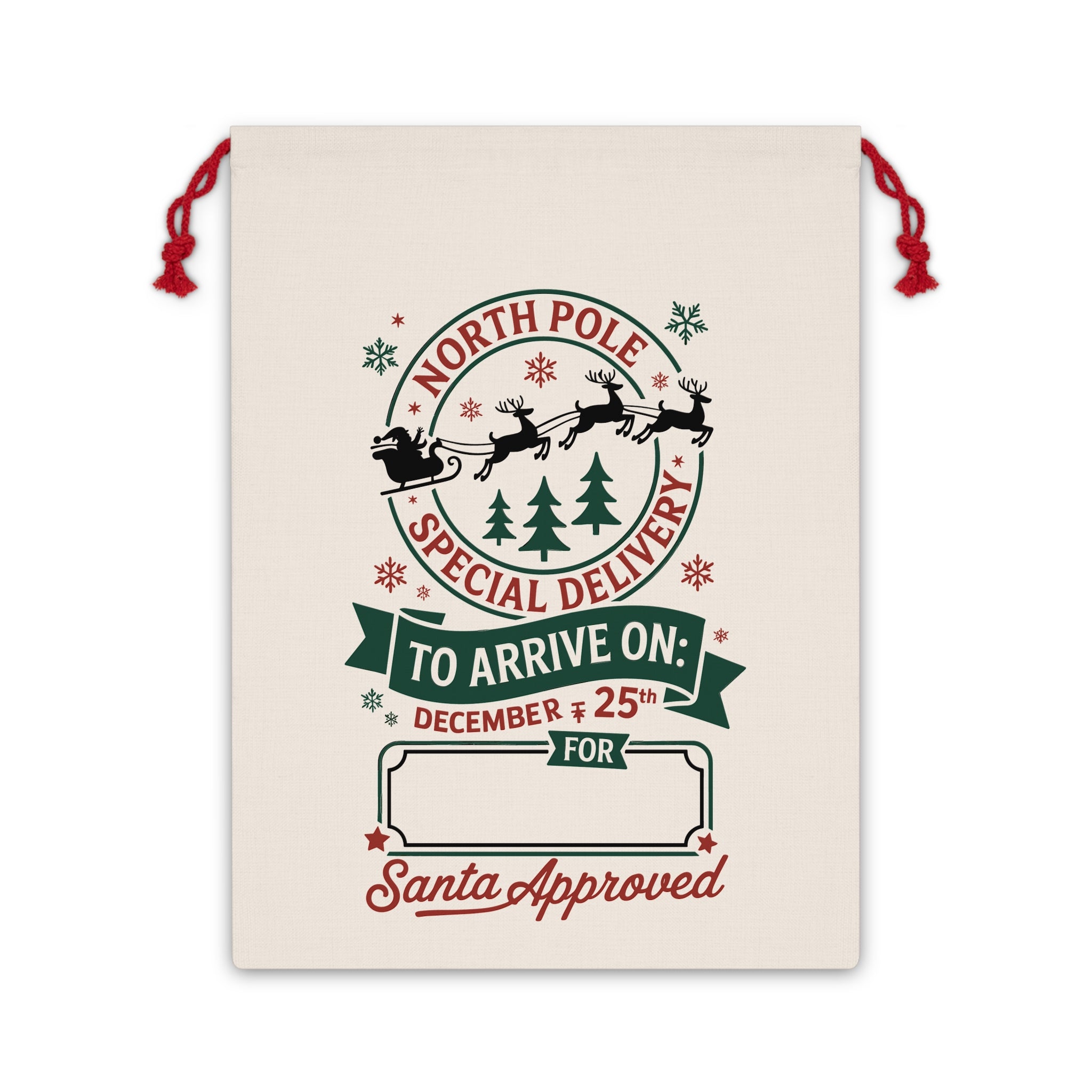 "North Pole Special Delivery" Christmas Gift Bag