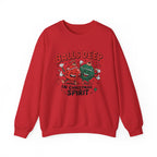 "Balls Deep in Christmas Spirit" Funny Holiday Sweatshirt