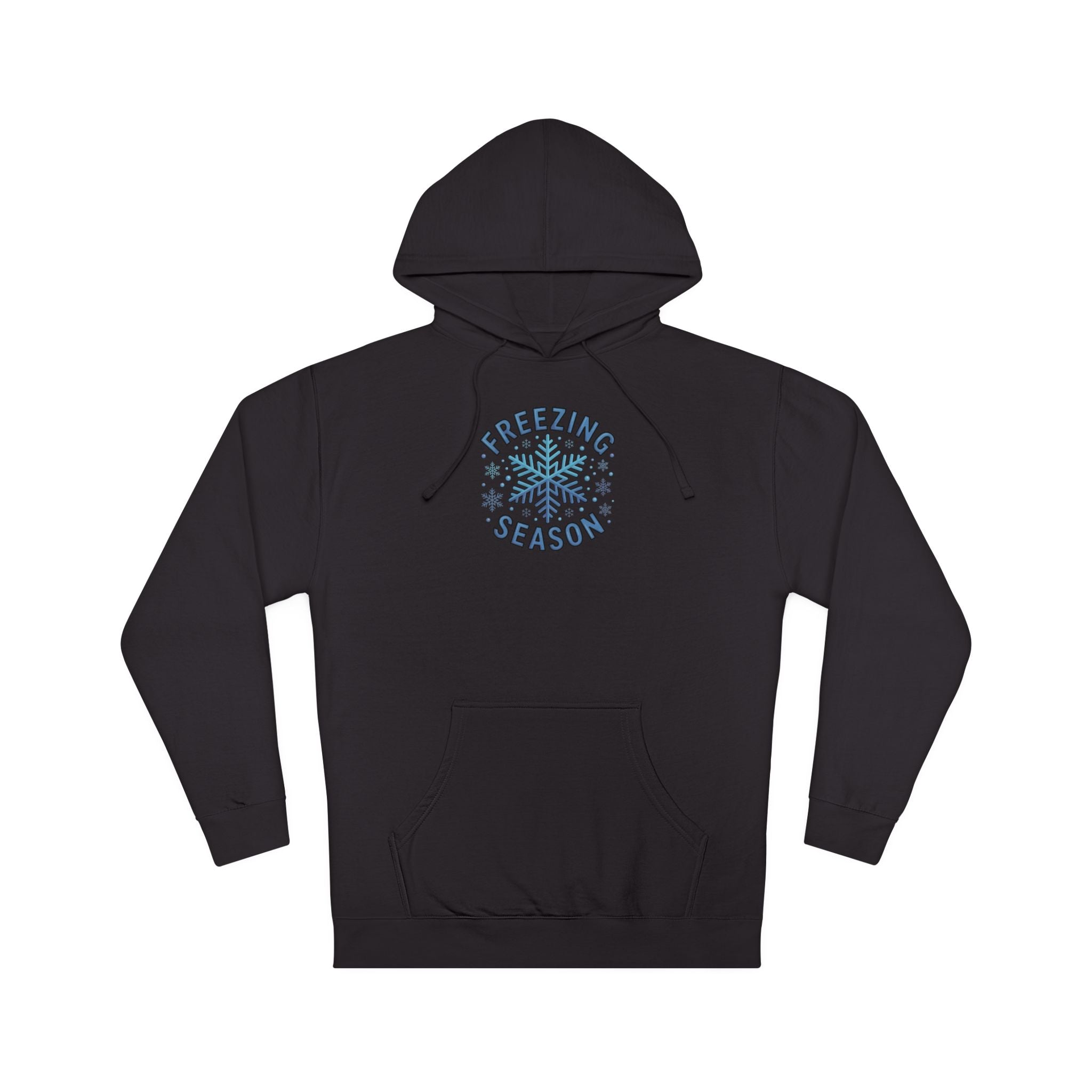 Freezing Season Hoodie — Winter Snowflake Pullover Sweatshirt