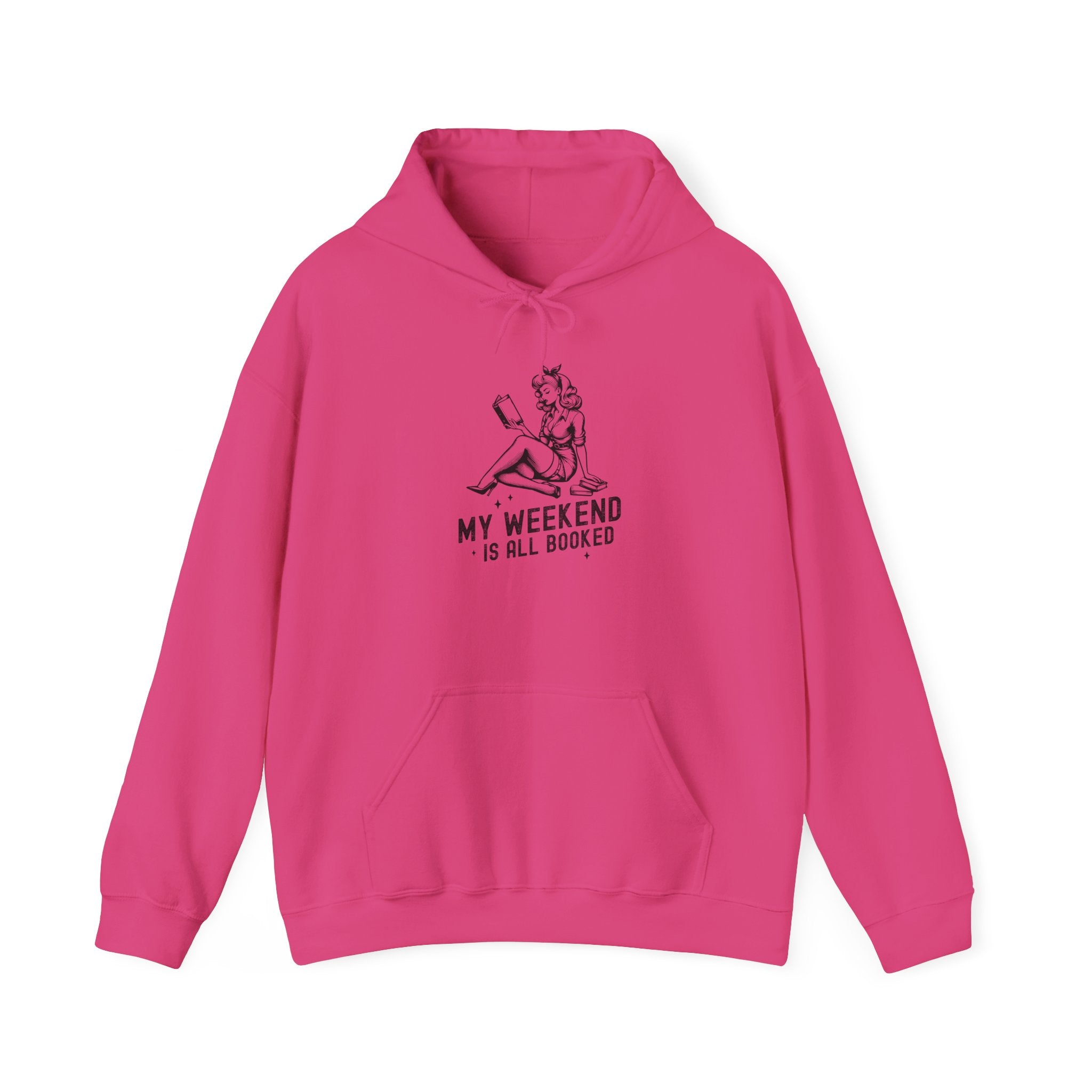 "My Weekend Is All Booked" Bookworm Reading Hoodie
