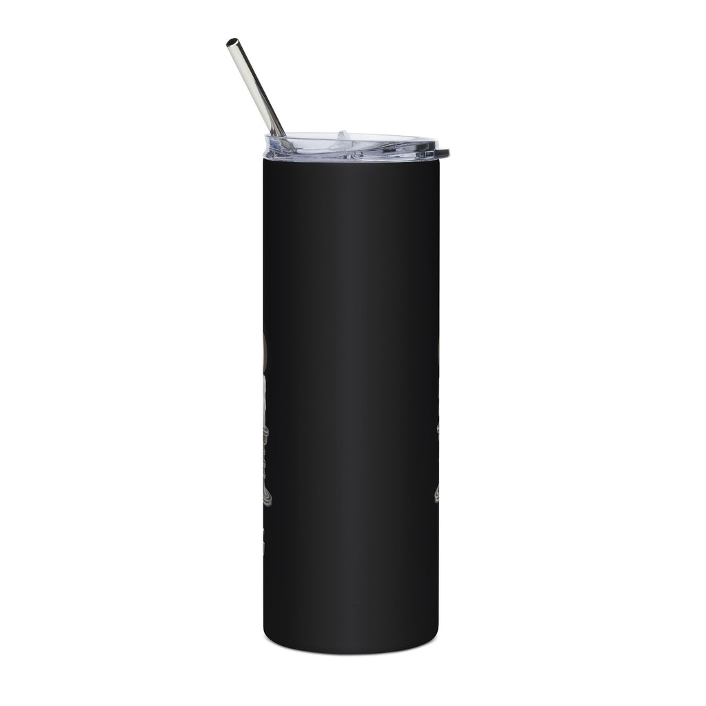 "You Had Me At Trigger Warning" Gothic Skull & Roses — 20 Oz Stainless Tumbler