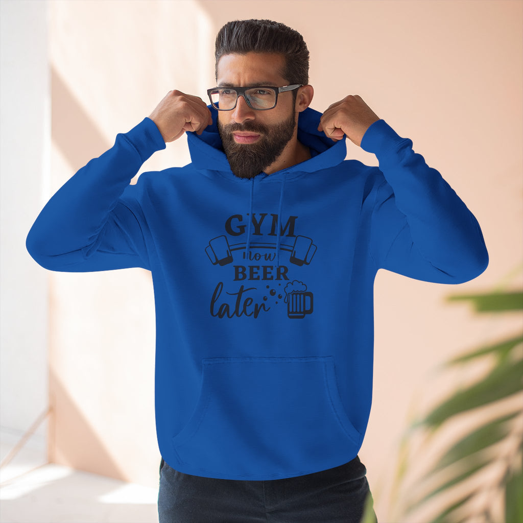 "Gym Now, Beer Later" Fitness Hoodie