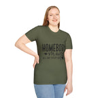 "Homebody Mode All Day Every Day" Casual Graphic Tee