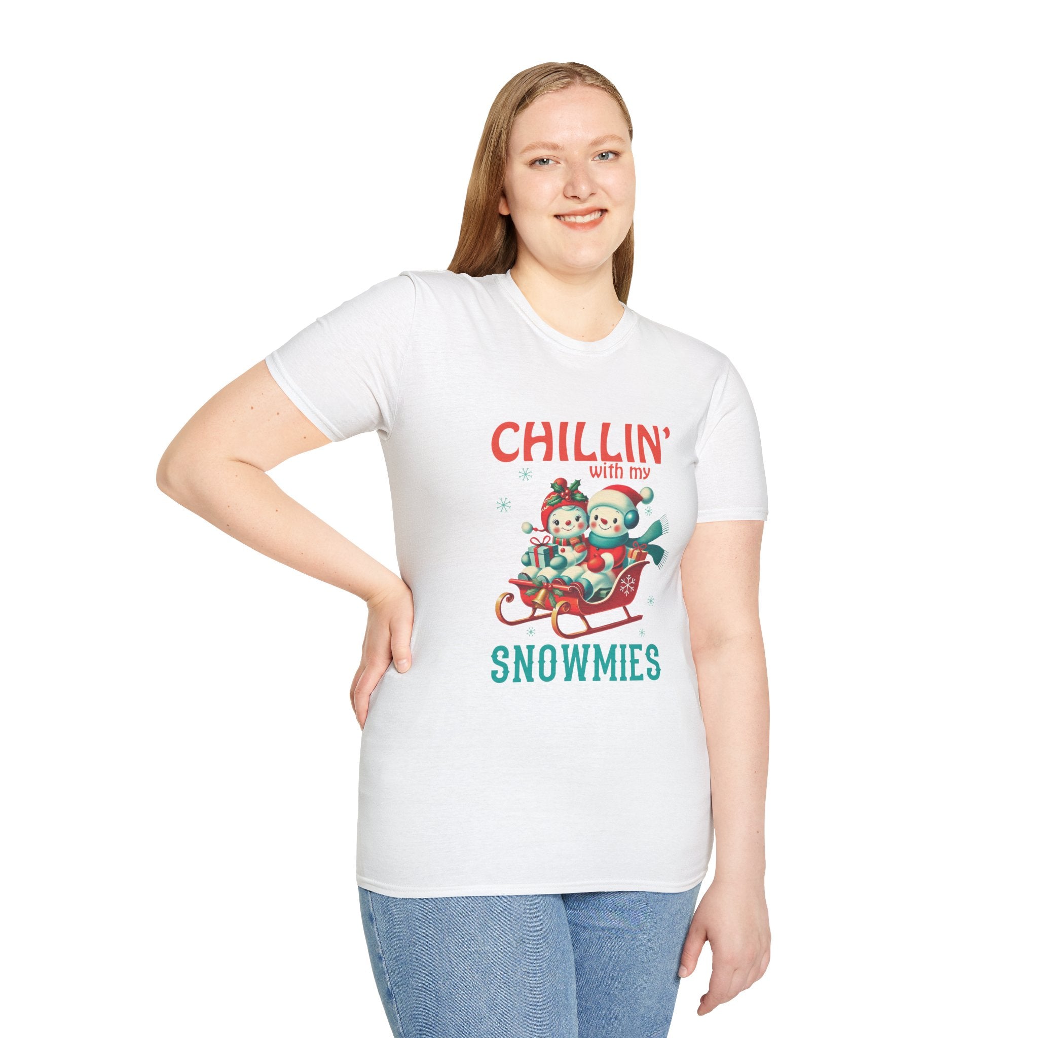 Chillin' With My Snowmies Christmas Tee