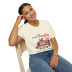 "On the Naughty List and We Regret Nothing" Holiday Cat Tee
