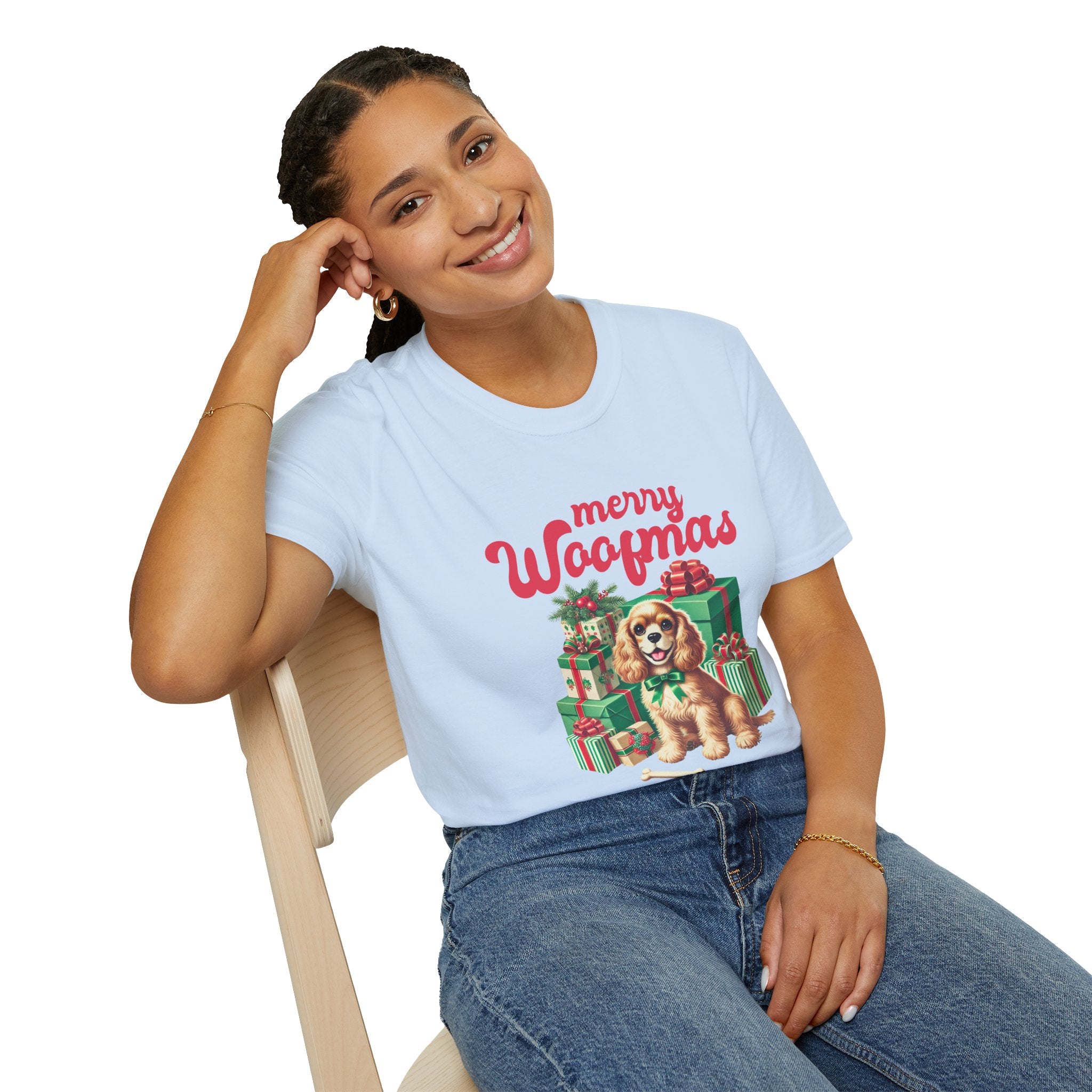Merry Woofmas Dog Christmas Tee