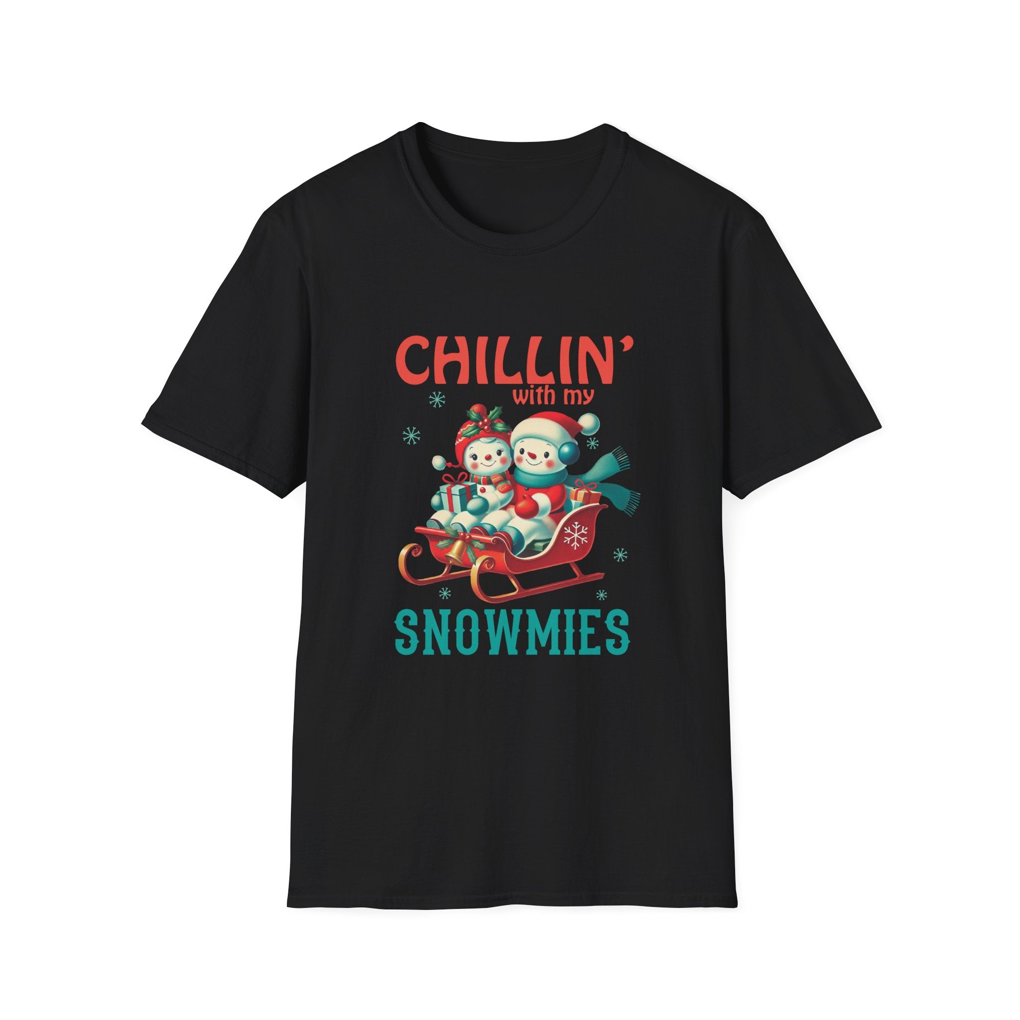 Chillin' With My Snowmies Christmas Tee