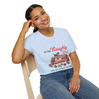 "On the Naughty List and We Regret Nothing" Holiday Cat Tee