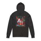Festive Snowman Meltdown Long Sleeve Tee with Hood