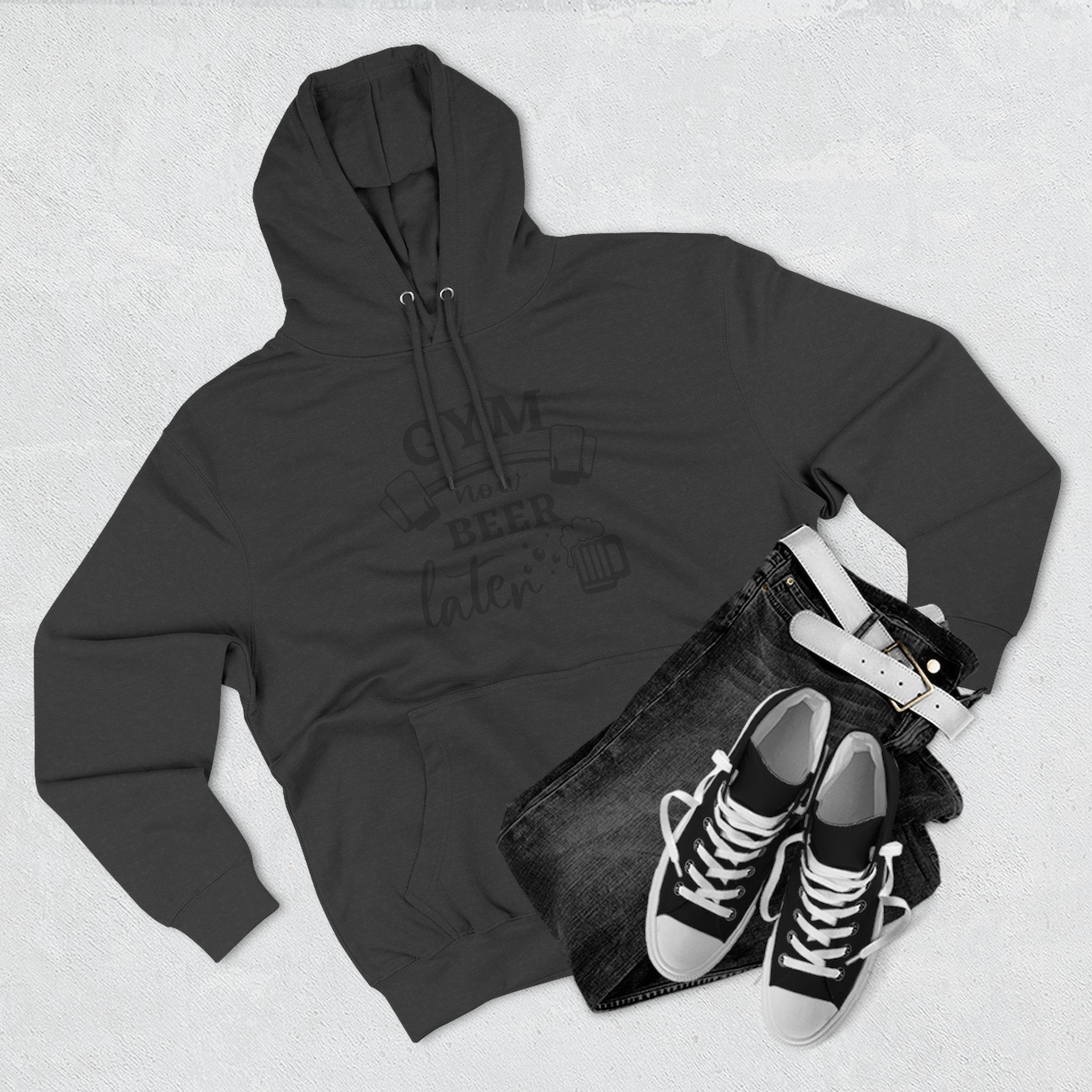 "Gym Now, Beer Later" Fitness Hoodie