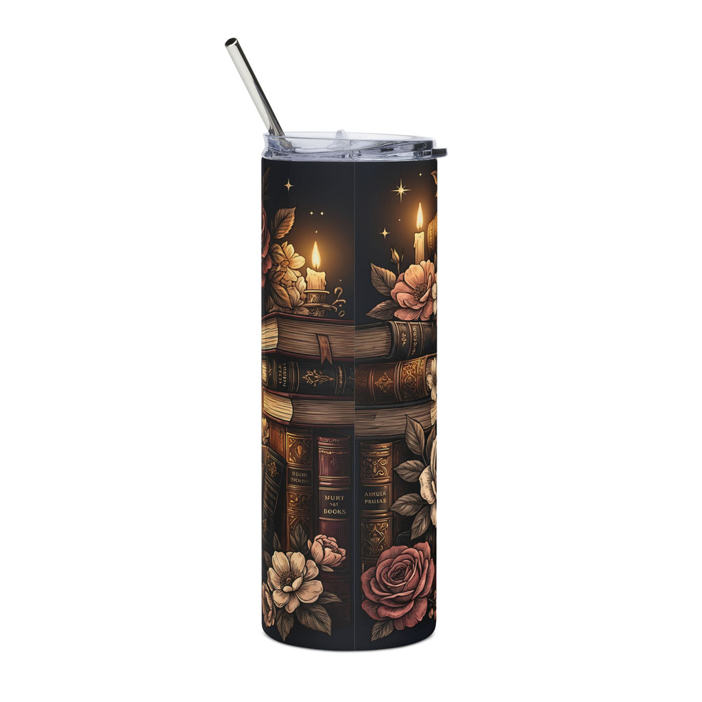 "Easily Distracted by Books" — 20oz Stainless Tumbler