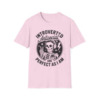 Introverted Antisocial T-Shirt — "Perfect As I Am" Skull Graphic Tee