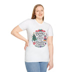 "Books, Hot Cocoa and Christmas Cheer" Holiday Tee for Book Lovers