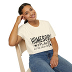 "Homebody Mode All Day Every Day" Casual Graphic Tee